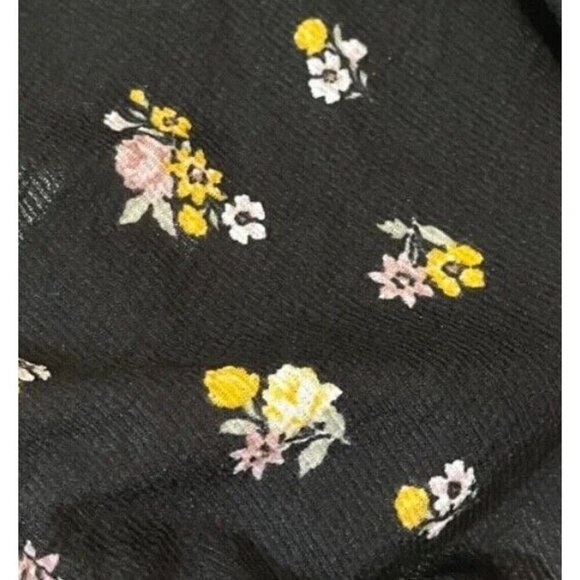 Torrid Top Women 5X Black Strapless Floral Ruffle Feminine Summer Dainty Retro - Picture 3 of 8